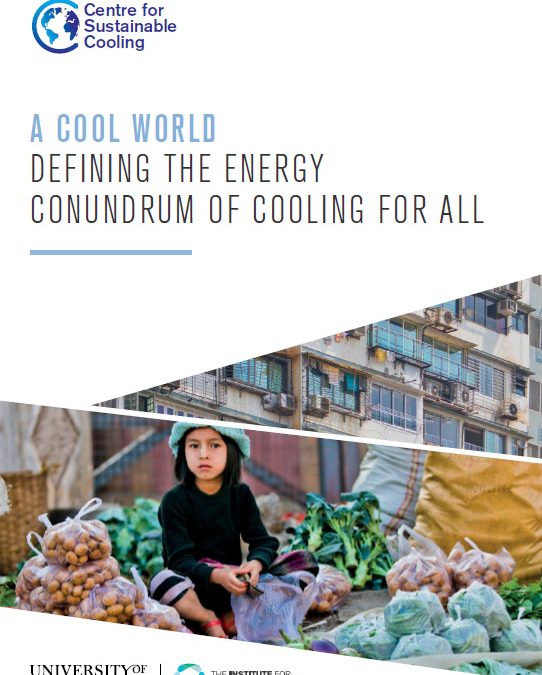 A Cool World Defining the Energy Conundrum of Cooling for all