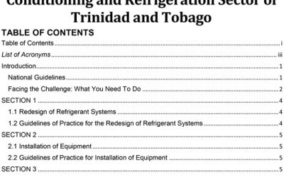 National Guidelines for the Air Conditioning and Refrigeration Sector of Trinidad and Tobago